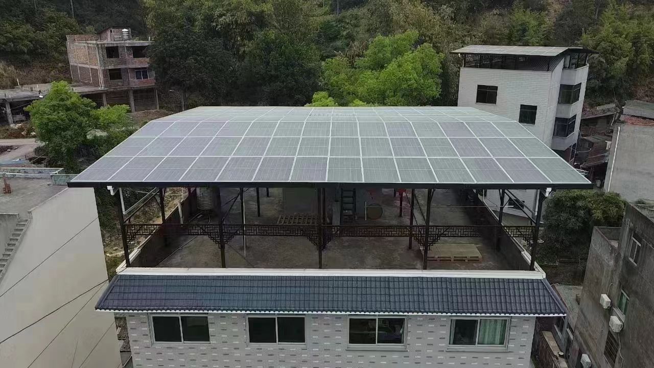 乳山15kw+10kwh自建别墅家庭光伏储能系统